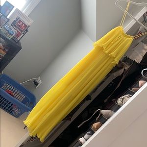 ZARA yellow pleated jumpsuit NWT